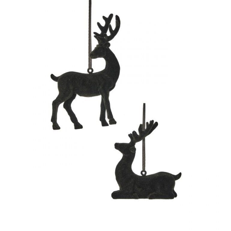 3.75-5.5" RESIN FLOCKED DEER