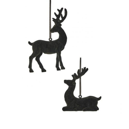 3.75-5.5" RESIN FLOCKED DEER