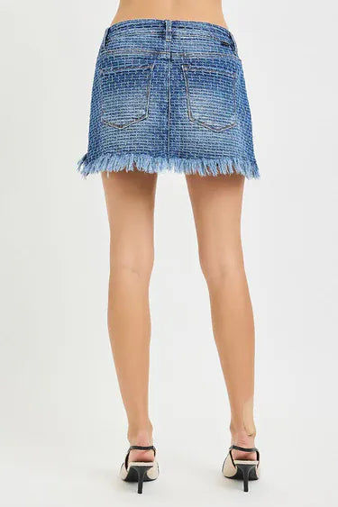 Low Rise Mess Junkyard Jean Skort