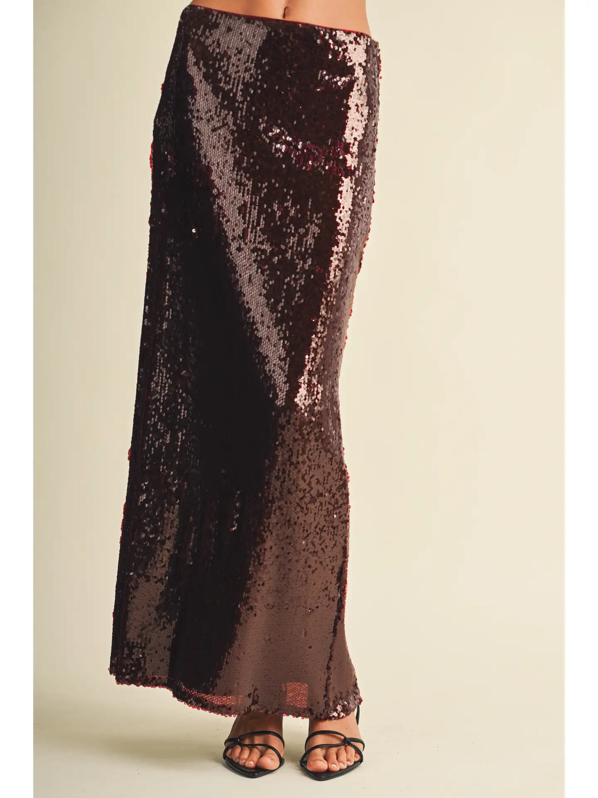 Holiday Sequin Midi Skirt