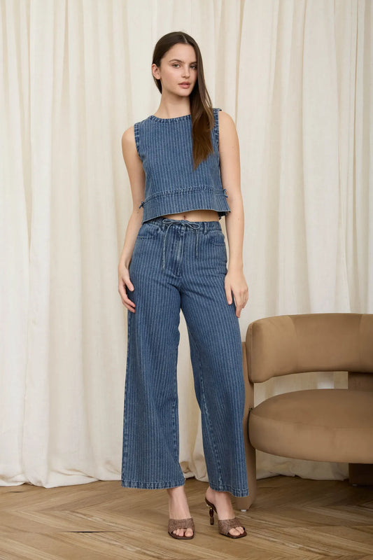 Stripe Washed Jeans