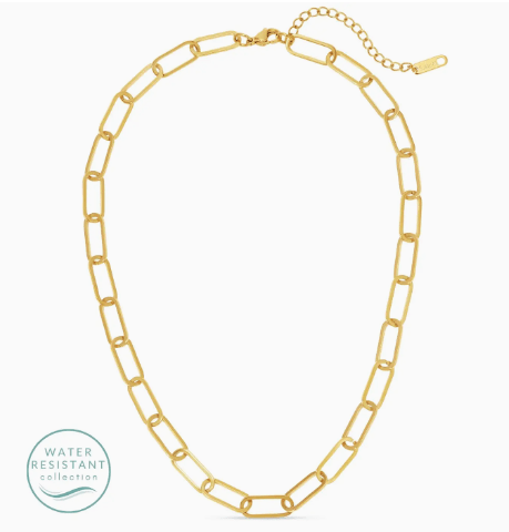 Paperclip Necklace, Water Resistant