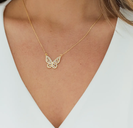 Butterfly Pendant Necklace