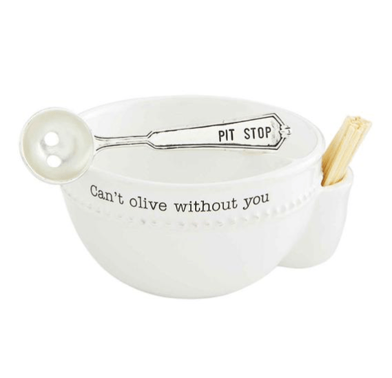 Mudpie Cant Olive Pit Bowl Set