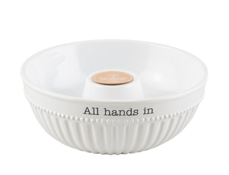 Mudpie All Hands In Accessories Serving Bowl