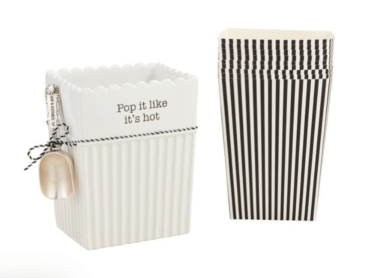 Mudpie Circa Popcorn Bucket Set