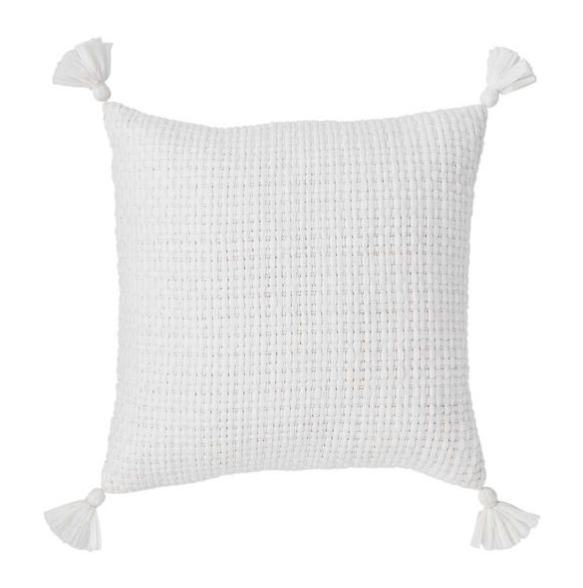 Mudpie Square Fringe Pillow 20x20"
