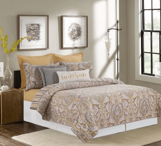 C&F Full/Queen Shay Damask Set