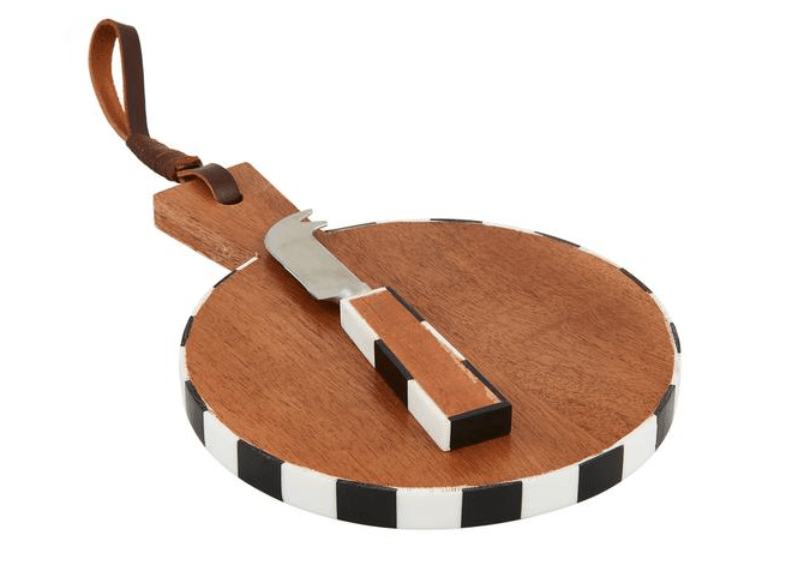 Mudpie Round Mini Resin Wood Board