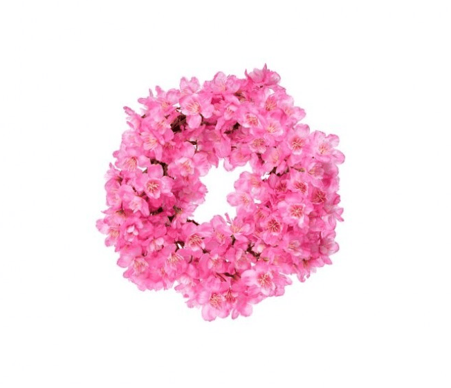 12" CHERRY BLOSSOM CANDLE RING (2 Colors Available)