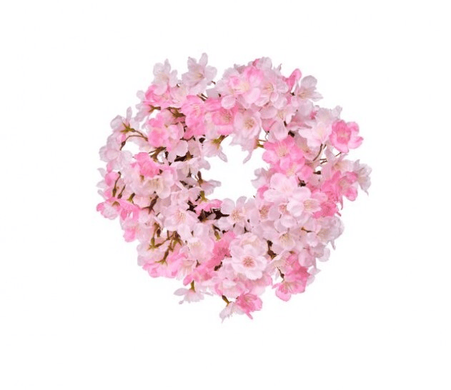 12" CHERRY BLOSSOM CANDLE RING (2 Colors Available)