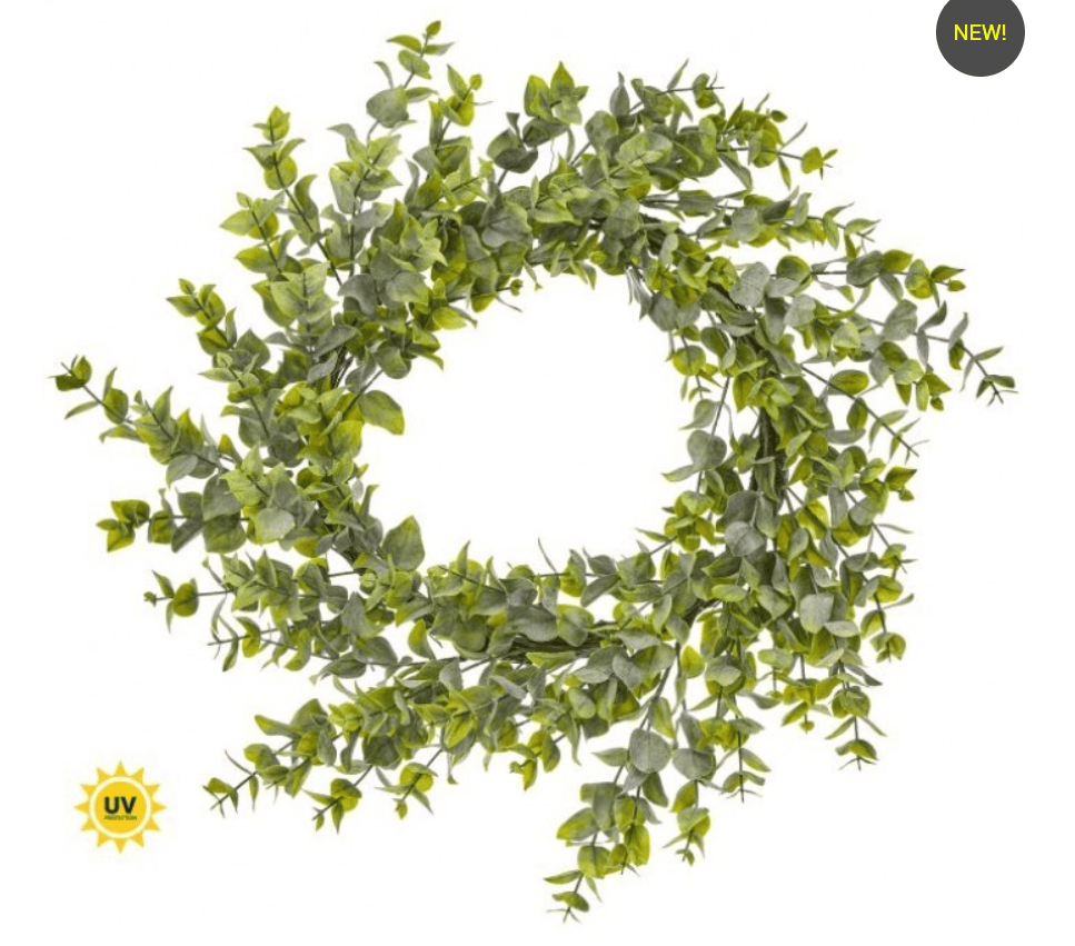 28" UV EUCALYPTUS WREATH