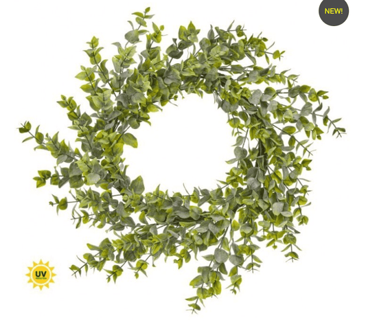 28" UV Eucalyptus Wreath