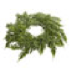 12 inch green cedar candle ring wreath with open center for pillar candles