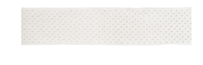 Ivory wired ribbon with gold dot pattern, 4 inches wide