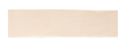 Ivory velvet wired ribbon 4 inches wide with serged edges, 5 yards