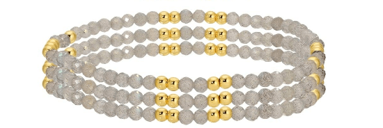 Assorted Stone Or Shell Stretch Bracelets With Beads