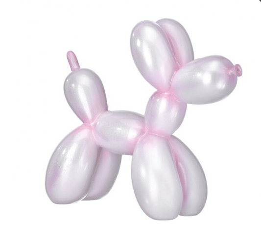 8" Pearlized Resin Balloon Dog