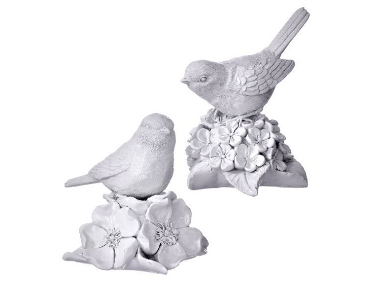 5.5" Resin Bird On Blossom (2 Styles)