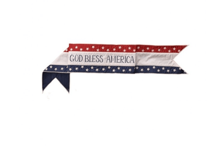 6"X44" "GOD BLESS AMERICA" BANNER