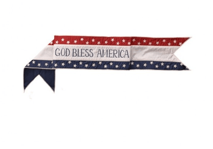 6"X44" "GOD BLESS AMERICA" BANNER