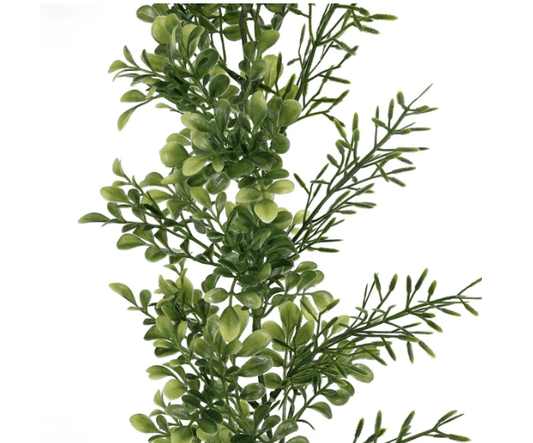 84" Faux Boxwood Garland