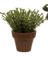 Faux Plant in Plastic Pot, 5 Styles