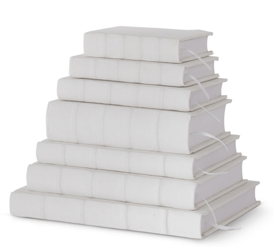 White Canvas Covered Journal (7 sizes available)