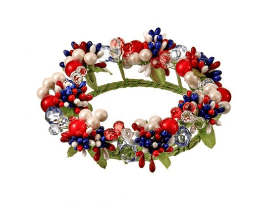 Independence Acrylic/ Berry Candle ring