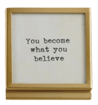 Frame with Easel & Saying