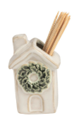 White Christmas Toothpick Caddy Sets