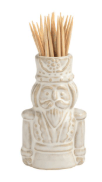 White Christmas Toothpick Caddy Sets