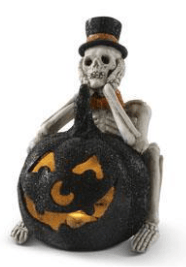 LED Skeleton W Jack O Lantern And Crow - 4 styles