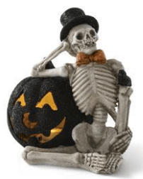 LED Skeleton W Jack O Lantern And Crow - 4 styles