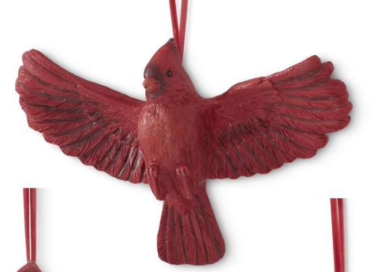 Resin Cardinal Ornaments (3 Styles)