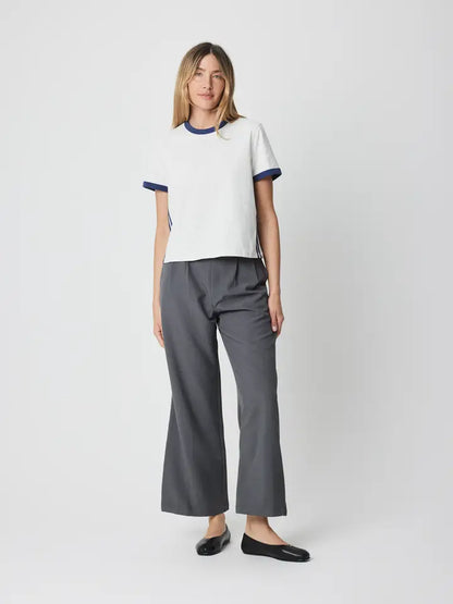 The Cait Top | Sporty Contrast Band Tee