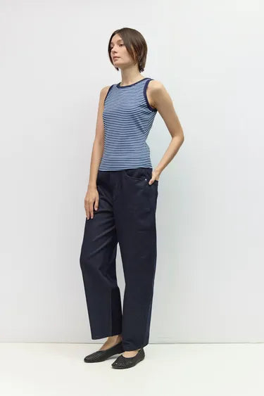 The Mason Top | Striped Ribbed Tank