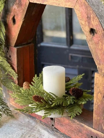 Arrow Wood Cedar Candle Ring | 12"