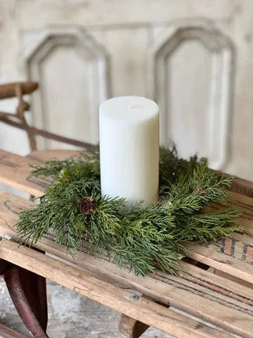 Telluride Spruce Candle Ring | 10"