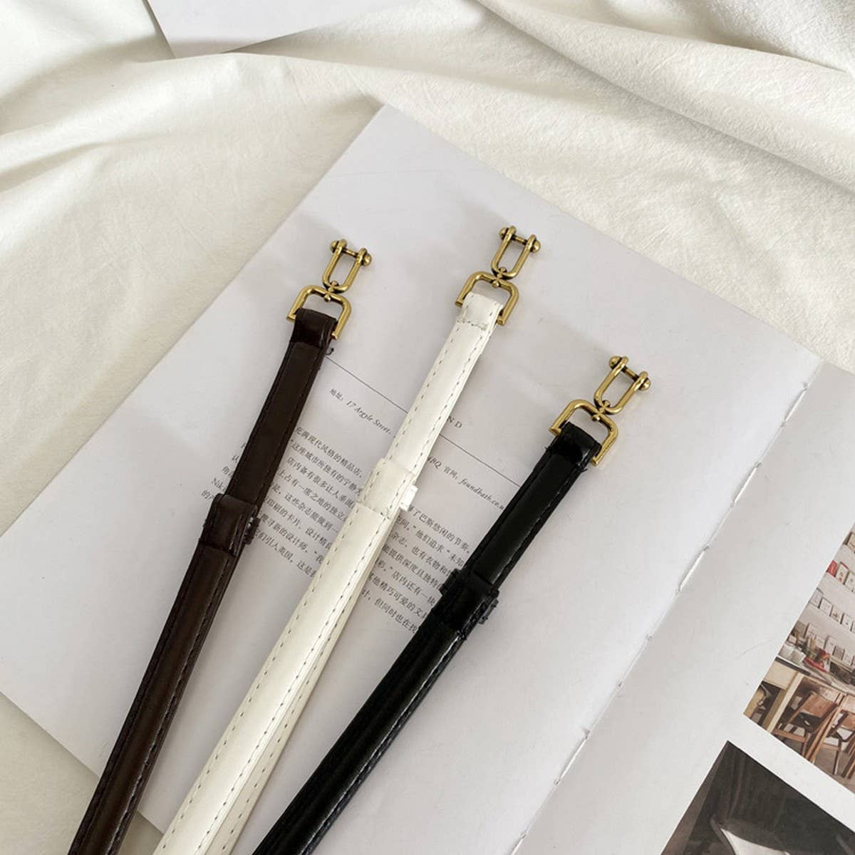 Vintage Matte Thin Belt