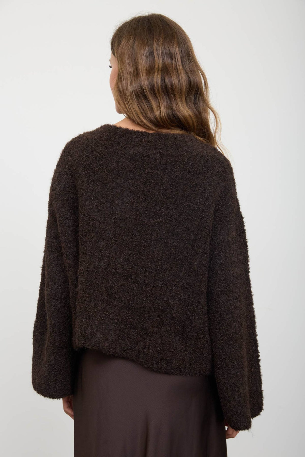 Fuzz Button Down Sweater