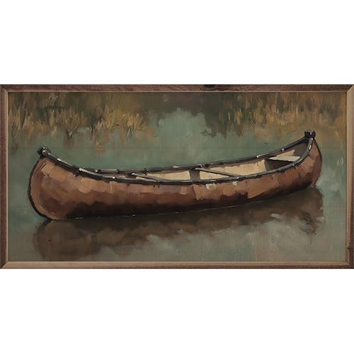 Old Canoe On The Water