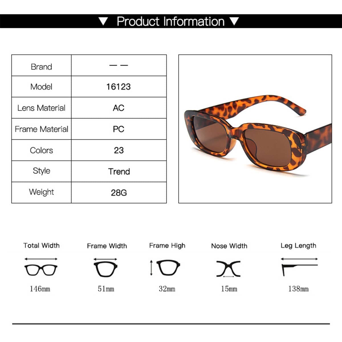 Small Square Sunglasses
