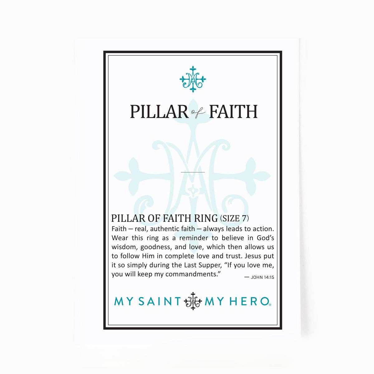 Pillar of Faith Cross Ring