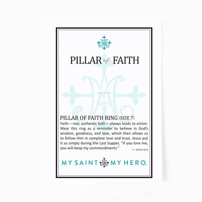 Pillar of Faith Cross Ring