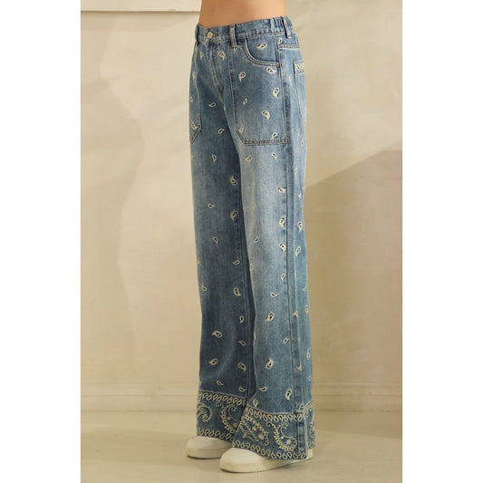 All Over Paisley Denim