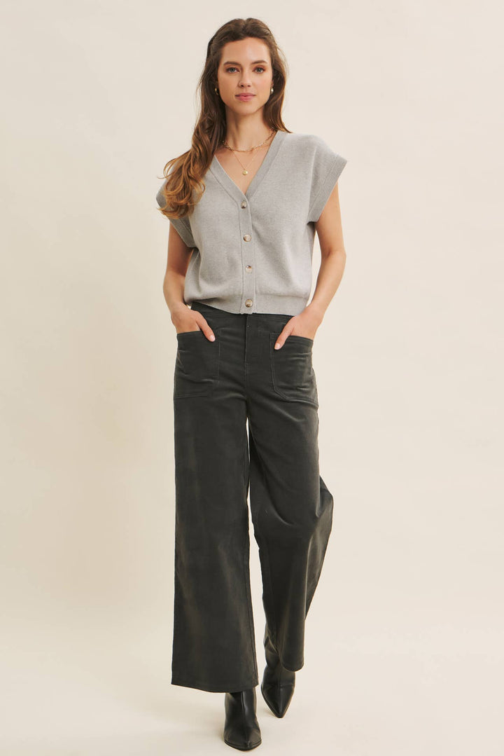 Cozy Chic Corduroy Wide-Leg Pants