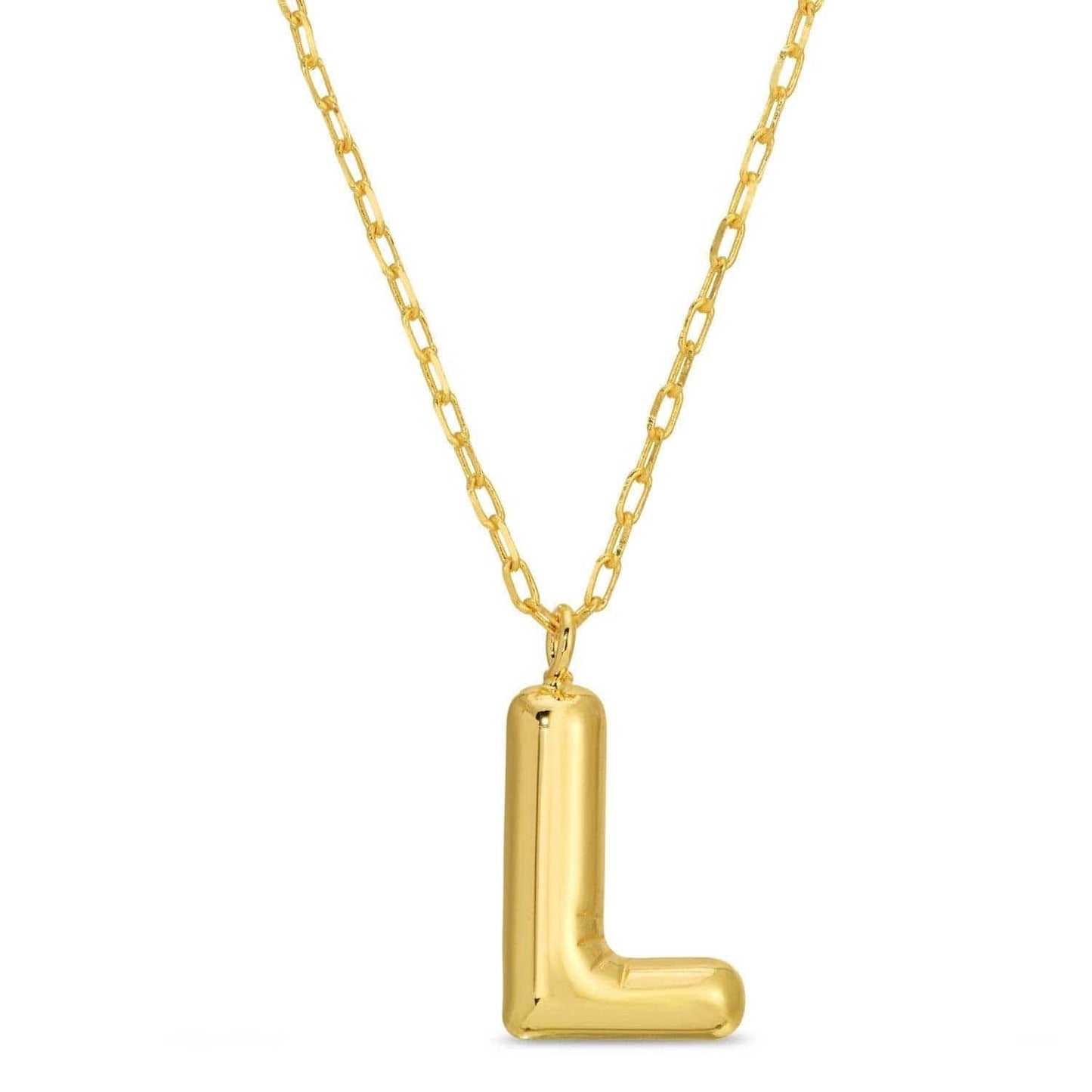 Large Balloon Initial Pendant