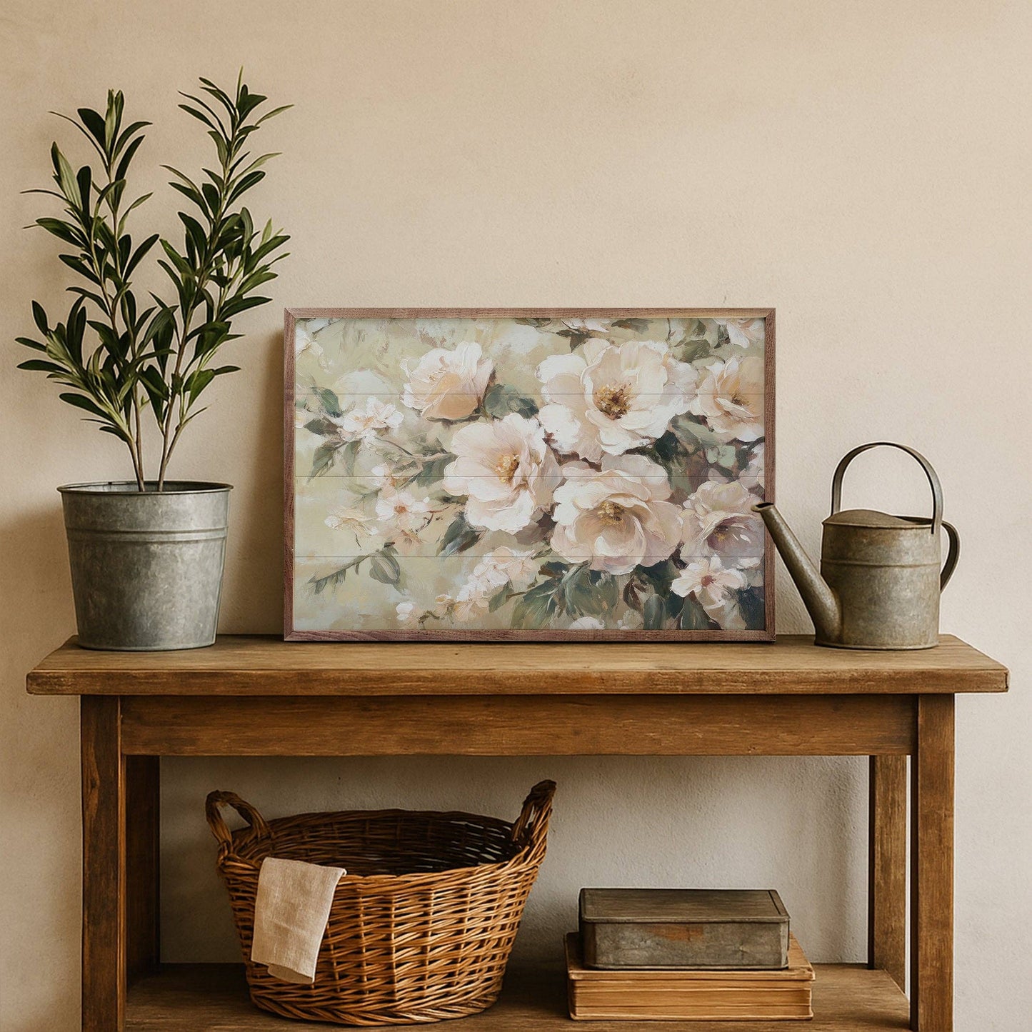 Neutral Blushing Blooms By Petals Prints