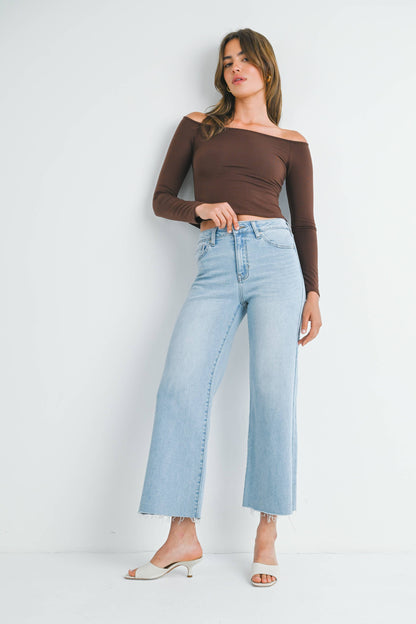 Slim Wide Leg